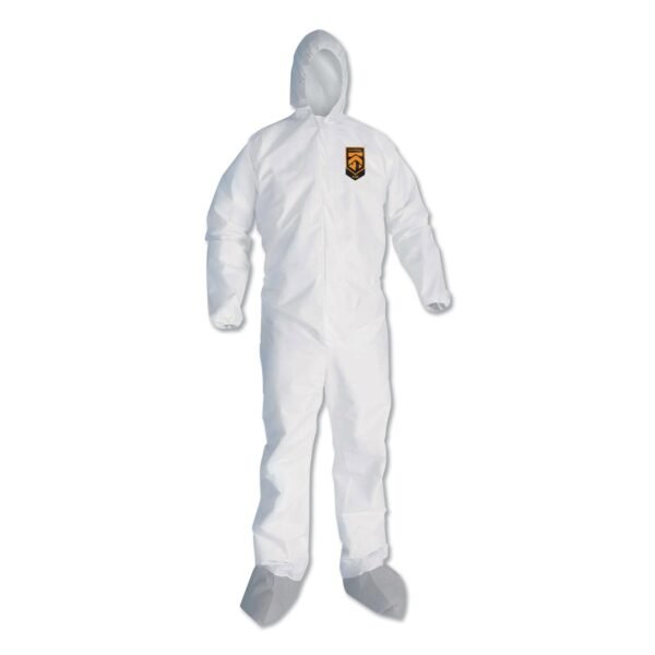 KleenGuard A45 Liquid/Particle Protection Surface Prep/Paint Coveralls, 2X-Large, White, 25/Carton (48975)