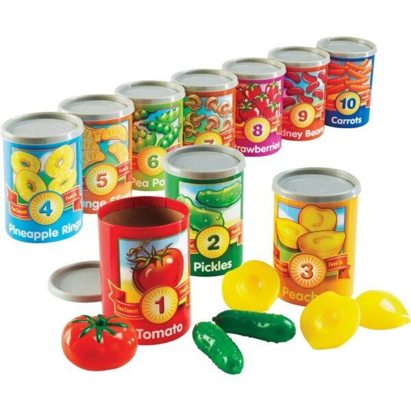 Learning Resources 1-10 Counting Cans Set Play Kit - Theme/Subject: Learning - 3 Year - 55 Pieces (LER6800)