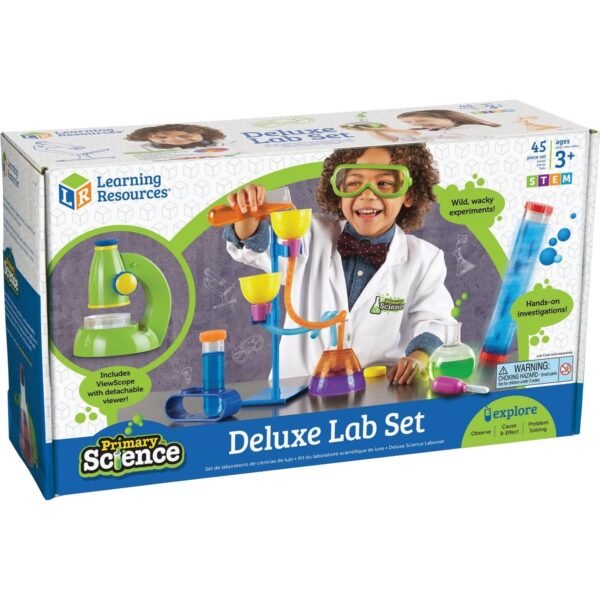 Learning Resources Age3+ Primary Science Deluxe Lab Set Theme/Subject: Learning - Skill Learning: Science Experiment, Problem Solving, Visual, Fine Motor, Direction, Sequential...