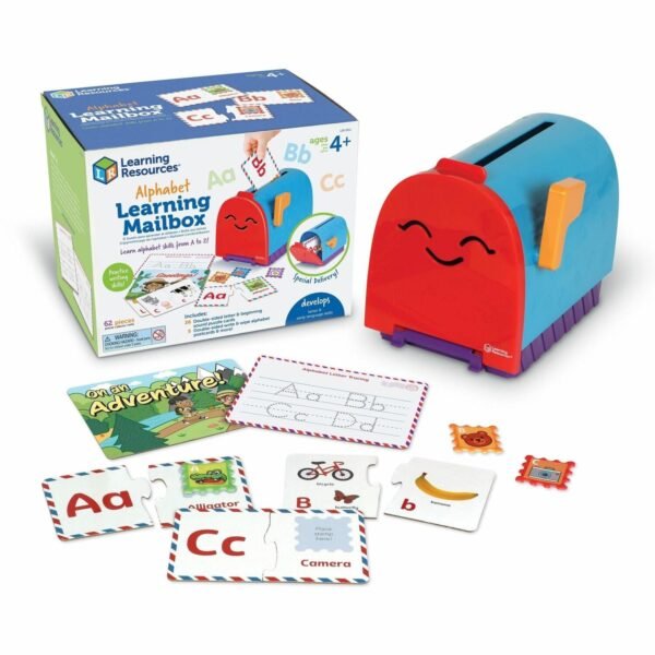 Learning Resources Alphabet Learning Mailbox Learning Toy - Theme/Subject: Learning, Fun - 4 Year & Up - 62 Pieces - Multi (LER5511)
