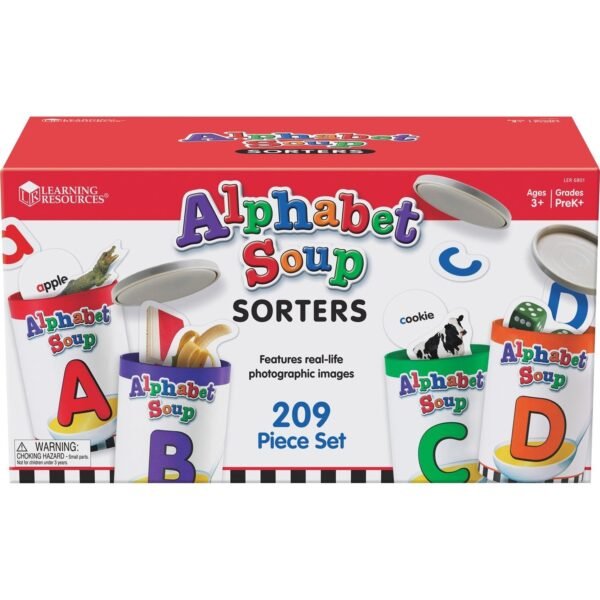 Learning Resources Alphabet Soup Sorters Skill Set Play Kit - Theme/Subject: Learning - 4-7 Year (LER6801)