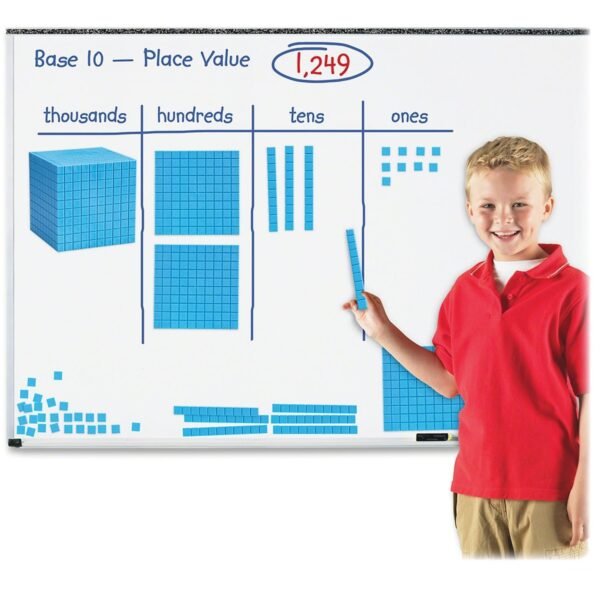 Learning Resources Giant Magnetic Base Ten Set 6-8 Year - 121 Pieces (LER6366)