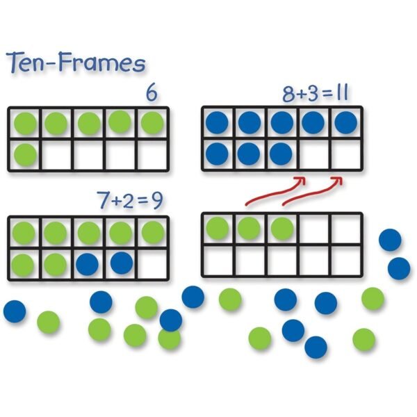 Learning Resources Giant Magnetic Ten-frame Set Theme/Subject: Learning - Skill Learning: Visual, Addition, Subtraction, Number, Operation, Counting, Algebra, Cardinality - 5+ -...