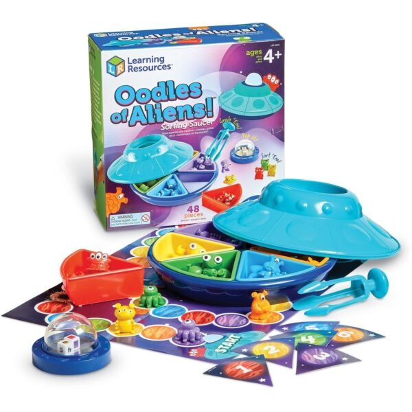 Learning Resources Oodles of Aliens Sorting Saucer Learning Toy - Theme/Subject: Learning - 4-8 Year (LER5546)
