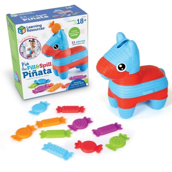 Learning Resources Pia the Fill & Spill Pinata Building Blocks - 1.5-2 Year - Multi (LER9135)