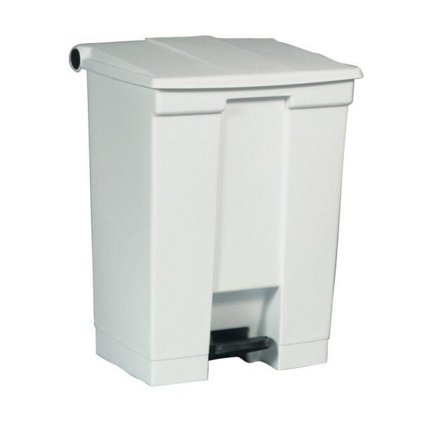 Legacy Step-on Receptacle, 18 Gal, Plastic, White
