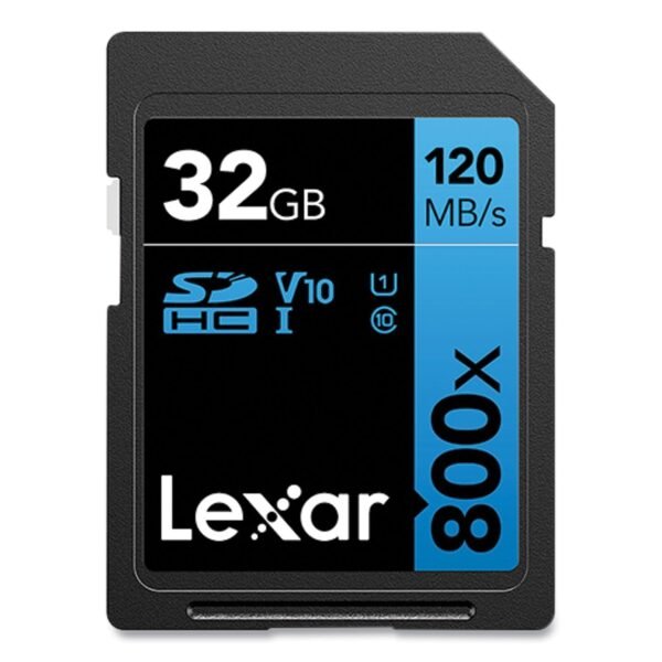 Lexar BLUE Series SDHC Memory Card, UHS-I U1 Class 10, 32 GB, 2/Pack (8032GB2NNU)