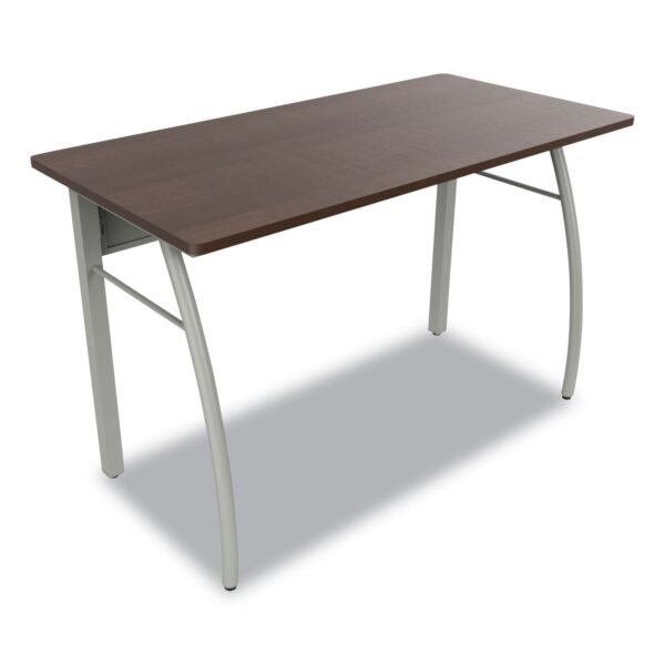 Linea Italia Trento Line Rectangular Desk, 47.25" x 23.63" x 29.5", Mocha/Gray (TR733MOC)