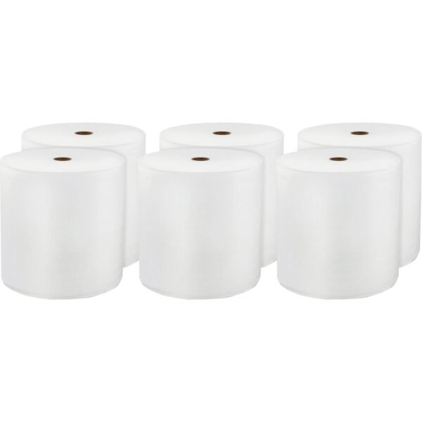 LoCor Hardwound Roll Towels 1 Ply - 8" Width x 800 ft Length - White - Virgin Fiber - 6 / Carton (46896)