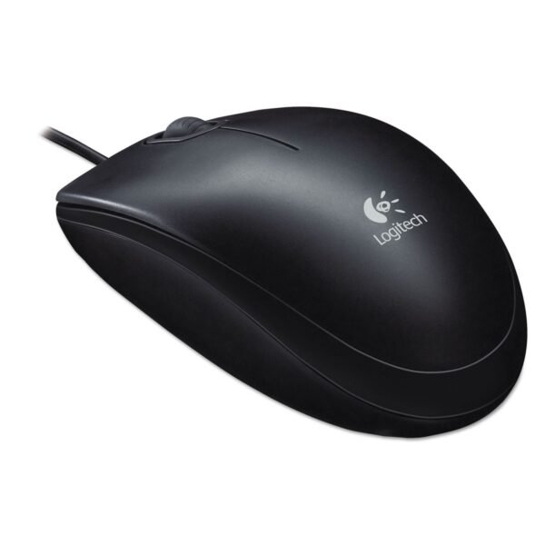 Logitech B100 Optical USB Mouse, USB 2.0, Left/Right Hand Use, Black (910001439)