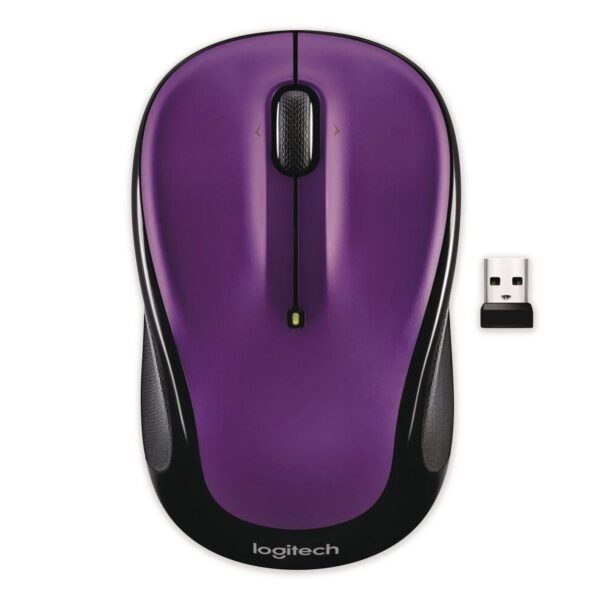 Logitech M325S Wireless Mouse, 2.4 GHz Frequency, 32.8 ft Wireless Range, Left/Right Hand Use, Violet (797070)
