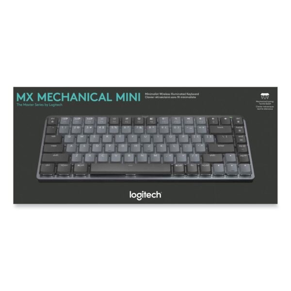 Logitech MX Mechanical Wireless Illuminated Performance Keyboard, Mini, Graphite (920010550)