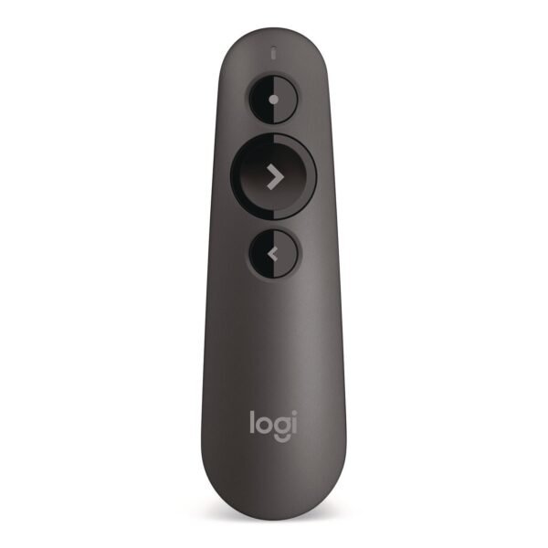 Logitech R500 Laser Presentation Remote, Class 1, Projects 65 ft, Gray (24342681)
