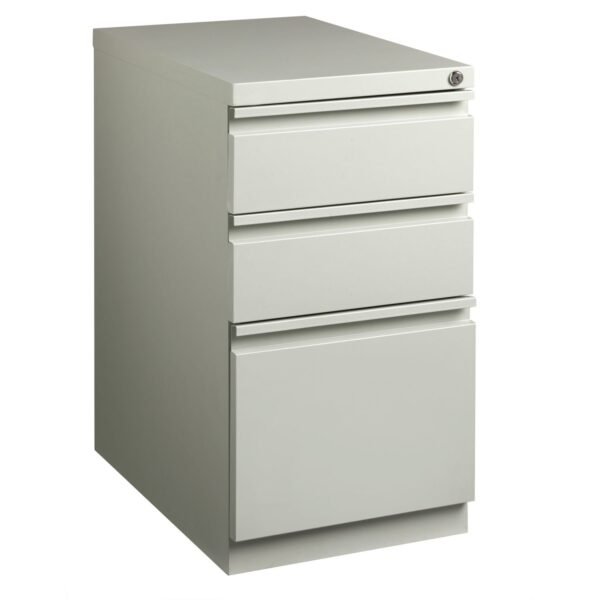 Lorell 23" Box/Box/File Mobile File Cabinet with Full-Width Pull 15" Width x 22.9" Depth x 27.8" Height - 3 x Drawer(s) for Box, File - Letter - Vertical - Ball-bearing...