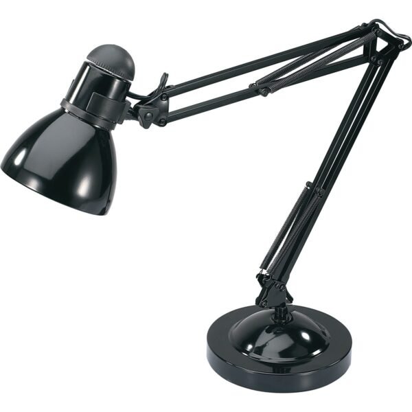 Lorell Architect LED Desk Lamp with Clamp 10 W LED Bulb - Desk Mountable - Black - for Desk, Table (LLR99954)