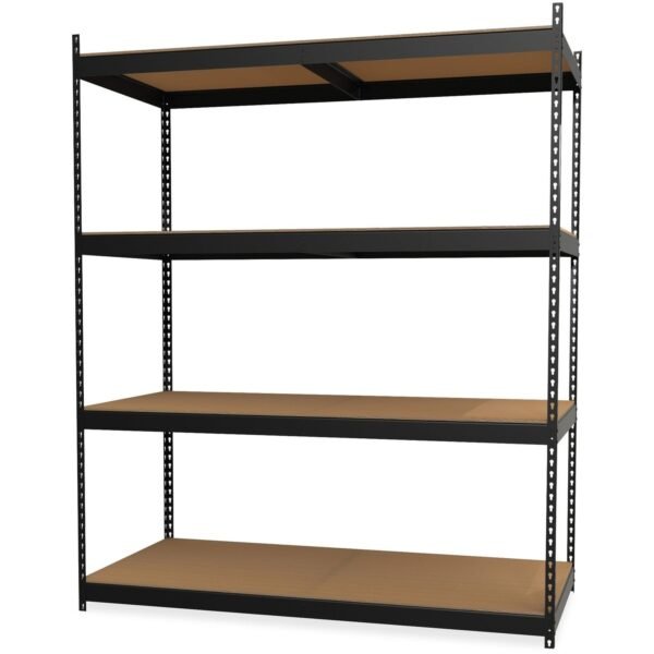 Lorell Archival Shelving 80 x Box - 4 Compartment(s) - 84" Height x 69" Width x 33" Depth - 28% Recycled - Black - Steel, Particleboard - 1 Each (LLR99839)