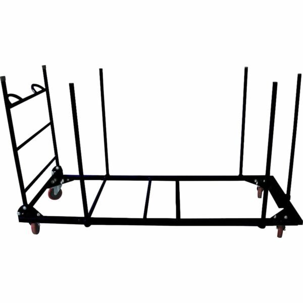 Lorell Blow-Mold Rectangular Table Trolley Cart Steel - 30.25" Width x 75.88" Depth x 45.25" Height - Charcoal - For 20 Devices - 1 Each (LLR65956)