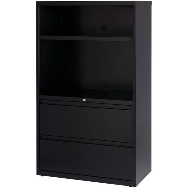 Lorell Box/Box/File Lateral File Combo Unit 36" Width x 18.6" Depth x 60" Height - 2 x Drawer(s) for File - Legal, Letter, A4 - Lateral - Cable Management, Leveling Glide,...