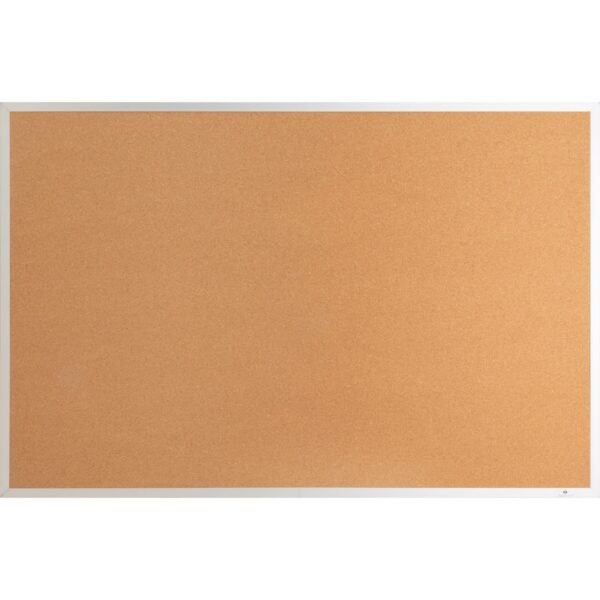 Lorell Bulletin Board 36" Board Height x 48" Board Width - Cork Surface - Long Lasting, Warp Resistant - Brown Aluminum Frame - 1 Each (LLR19765)