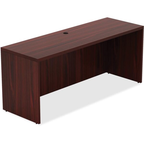 Lorell Chateau Series Credenza 30" Height x 59" Width x 23.6" Depth Credenza, x 1.5" Thickness Top - Reeded Edge - Material: P2 Particleboard - Finish: Mahogany, Laminate -...