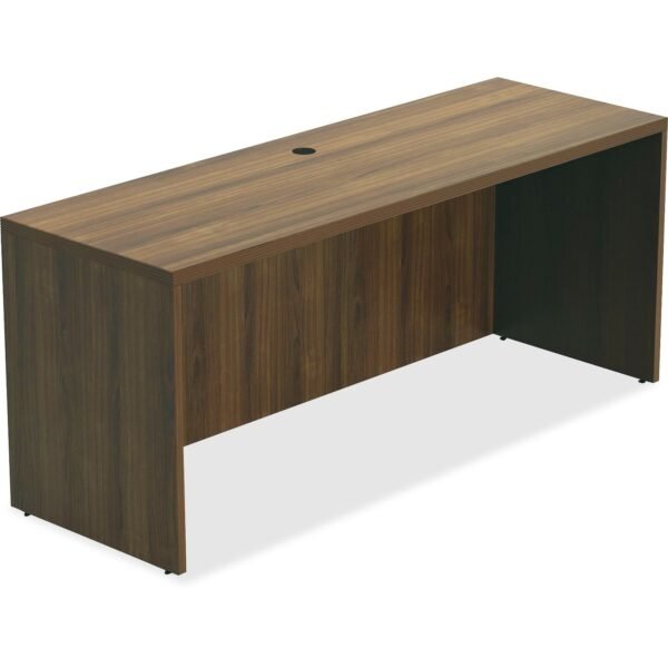 Lorell Chateau Series Credenza 30" Height x 70.9" Width x 23.6" Depth Credenza, x 1.5" Thickness Top - Reeded Edge - Material: P2 Particleboard - Finish: Walnut, Laminate -...