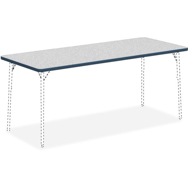 Lorell Classroom Activity Tabletop Gray Nebula, High Pressure Laminate (HPL) Rectangle Top - 60" Table Top Width x 30" Table Top Depth x 1.13" Table Top Thickness - Classroom -...