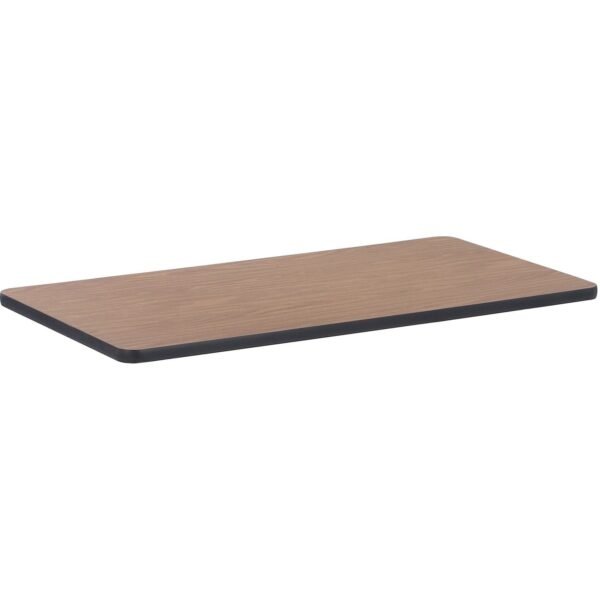 Lorell Classroom Activity Tabletop High Pressure Laminate (HPL), Medium Oak Rectangle Top - 24" Table Top Width x 48" Table Top Depth x 1.13" Table Top Thickness - Assembly...