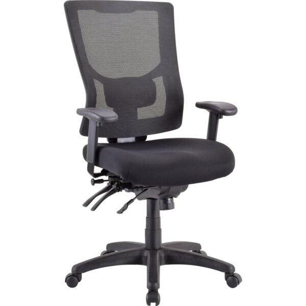 Lorell Conjure Executive Mesh High-back Chair Black Seat Color - Black Back Color - Mesh Back Material - High Back - 5-star Base - 1 Each (LLR62000)
