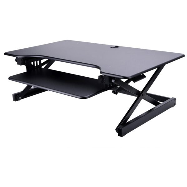 Lorell Deluxe Adjustable Desk Riser 20" Height x 38" Width x 24" Depth - Desktop - Black (LLR99759)