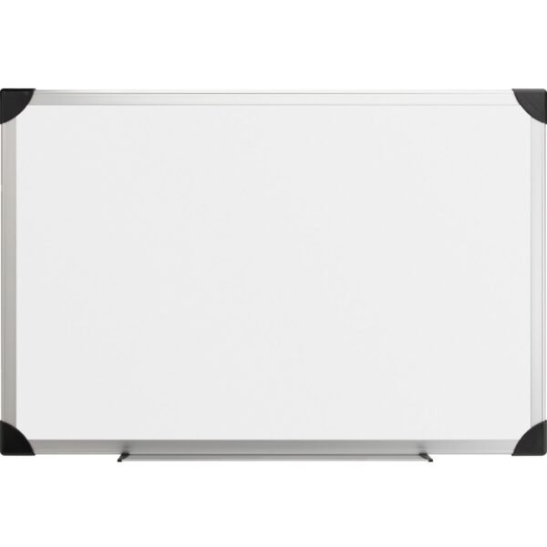 Lorell Dry-erase Board 96" (8 ft) Width x 48" (4 ft) Height - White Styrene Surface - Aluminum Frame - Ghost Resistant, Scratch Resistant - 1 Each (LLR55654)