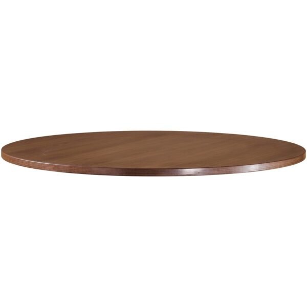 Lorell Essentials Conference Tabletop x 1" Thickness x 48" Diameter Table Top, 1" Height x 47.3" Width x 47.3" Depth - Band Edge - Finish: Walnut Laminate - For Meeting, Office...