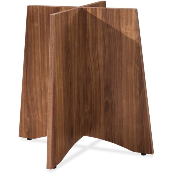 Lorell Essentials Round Conference Table Base 29" Height x 29.5" Width x 29.5" Depth - Material: Steel - Finish: Walnut - Sturdy (LLR69991)