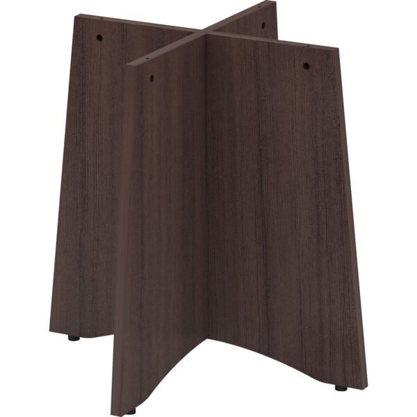 Lorell Essentials Round Conference Table Base Espresso Base - Contemporary Style - 29" Height x 29.50" Width x 29.50" Depth - Assembly Required - 1 Each (LLR18257)