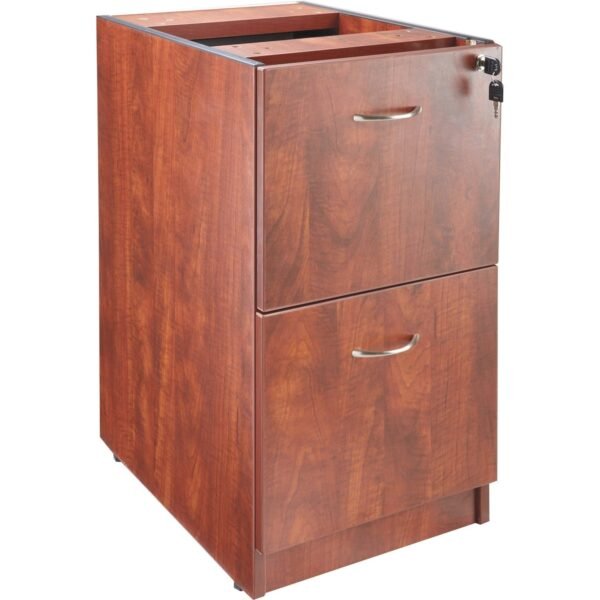 Lorell Essentials Series File/File Fixed File Cabinet 28.3" Height x 15.5" Width x 21.9" Depth - 2 x File Drawer(s) - Finish: Cherry, Laminate (LLR69606)