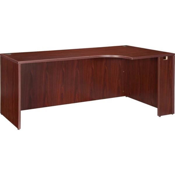 Lorell Essentials Series Right Corner Credenza Finish: Laminate, Mahogany - Leveling Glide (LLR69908)