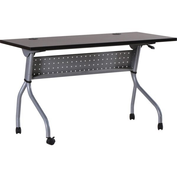 Lorell Flip Top Training Table Rectangle Top - Four Leg Base - 4 Legs - 48" Table Top Width x 23.50" Table Top Depth - 29.50" Height x 47.25" Width x 23.63" Depth - Assembly...