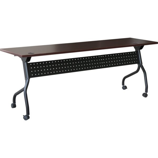 Lorell Flip Top Training Table Rectangle Top - Four Leg Base - 4 Legs - 72" Table Top Width x 23.60" Table Top Depth - 29.50" Height x 70.88" Width x 23.63" Depth - Assembly...