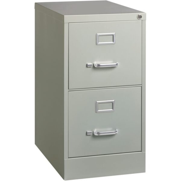 Lorell Fortress Series 22" Commercial-Grade Vertical File Cabinet 15" Width x 22" Depth x 28.4" Height - 2 x Drawer(s) for File - Letter - Lockable, Ball-bearing Suspension -...