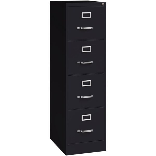 Lorell Fortress Series 22" Commercial-Grade Vertical File Cabinet 15" Width x 22" Depth x 52" Height - 4 x Drawer(s) for File - Letter - Lockable, Ball-bearing Suspension -...