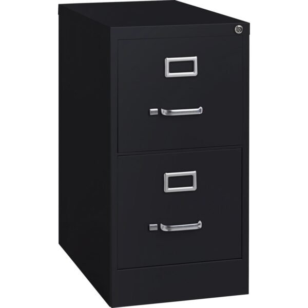 Lorell Fortress Series 22" Commercial-Grade Vertical File Cabinet 15" Width x 22" Depth x 28.4" Height - 2 x Drawer(s) for File - Letter - Lockable, Ball-bearing Suspension -...