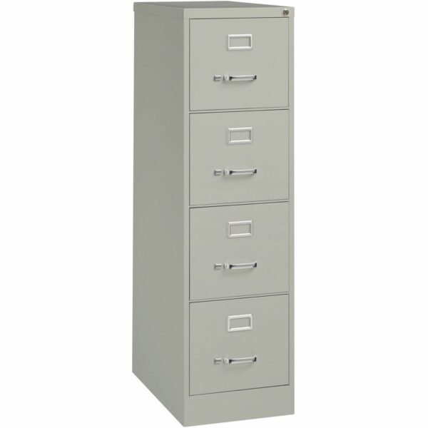 Lorell Fortress Series 25" Commercial-Grade Vertical File Cabinet 15" Width x 25" Depth x 52" Height - 4 x Drawer(s) for File - Letter - Vertical - Security Lock, Ball-bearing...