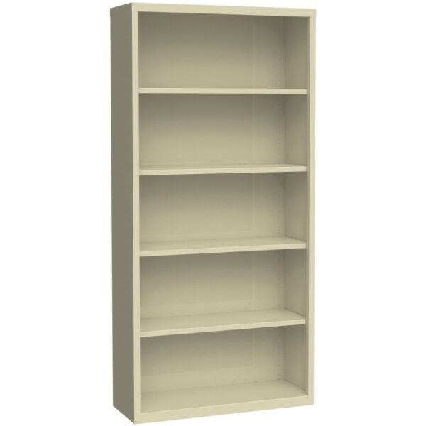 Lorell Fortress Series Bookcase 34.5" Width x 13" Depth x 72" Height - 6 x Shelf(ves) - Putty - Powder Coated - Steel - Recycled (LLR41290)