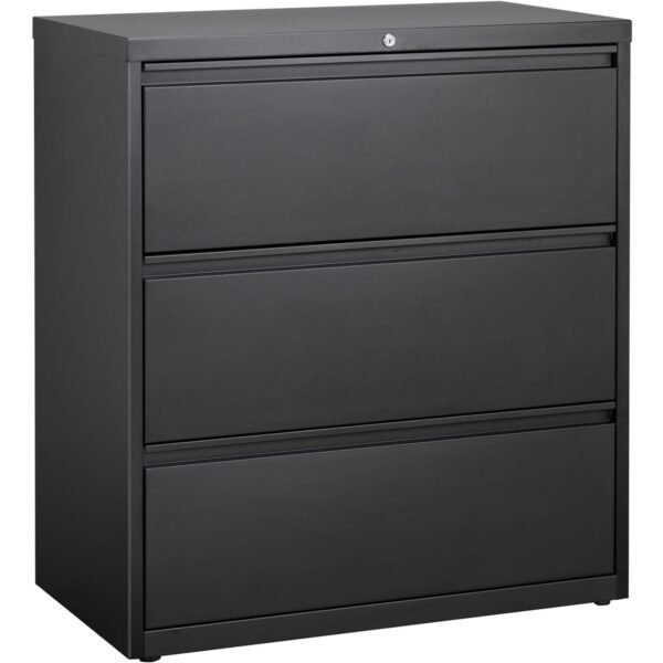 Lorell Fortress Series Lateral File 36" Width x 18.6" Depth x 40.3" Height - 3 x Drawer(s) for File - Letter, Legal, A4 - Lateral - Locking Drawer, Magnetic Label Holder,...