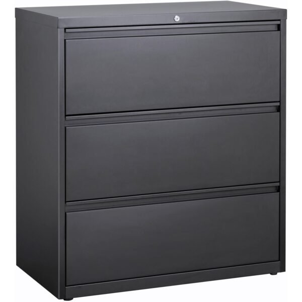 Lorell Fortress Series Lateral File 36" Width x 18.8" Depth x 40.1" Height - 3 x Drawer(s) for File - A4, Legal, Letter - Lateral - Anti-tip, Security Lock, Ball Bearing Slide,...