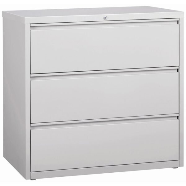 Lorell Fortress Series Lateral File 42" Width x 18.6" Depth x 40.3" Height - 3 x Drawer(s) for File - Letter, Legal, A4 - Lateral - Locking Drawer, Magnetic Label Holder,...