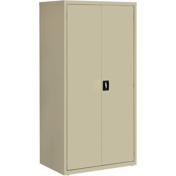 Lorell Fortress Series Storage Cabinet 36" Width x 24" Depth x 72" Height - 5 x Shelf(ves) - Hinged Door(s) - Sturdy, Recessed Locking Handle, Removable Lock, Durable, Storage...