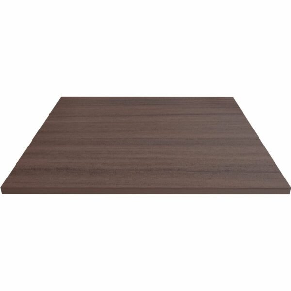 Lorell Hospitality/Conference Tabletop 36" Width x 1" Thickness x 36" Length - Band Edge - Finish: Espresso - White Table Top - Sturdy - For Reception Area, Conference Table,...