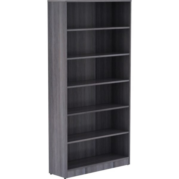 Lorell Laminate Bookcase 6 Shelf(ves) - 72" Height x 36" Width x 12" Depth - Thermally Fused Laminate - 1 Each (LLR69565)