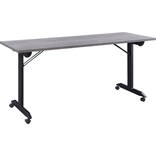 Lorell Mobile Folding Training Table Rectangle Top - Powder Coated Base - 200 lb Capacity - 63" Table Top Width - 29.50" Height x 63" Width x 29.50" Depth - Assembly Required -...