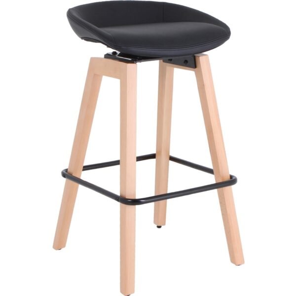 Lorell Modern Low-Back Stool Low Back - Black - 1 Each (LLR68563)